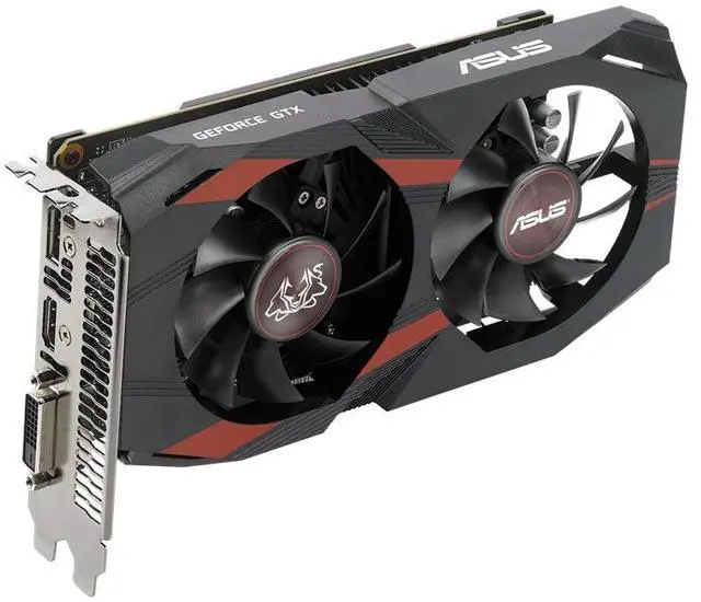 Alt view image 3 of 5 - Asus Cerberus CERBERUS-GTX1050-O2G GeForce GTX 1050 Graphic Card - 1.43 GHz Core - 1.54 GHz Boost Clock - 2 GB GDDR5 - Dual Slot Space Required