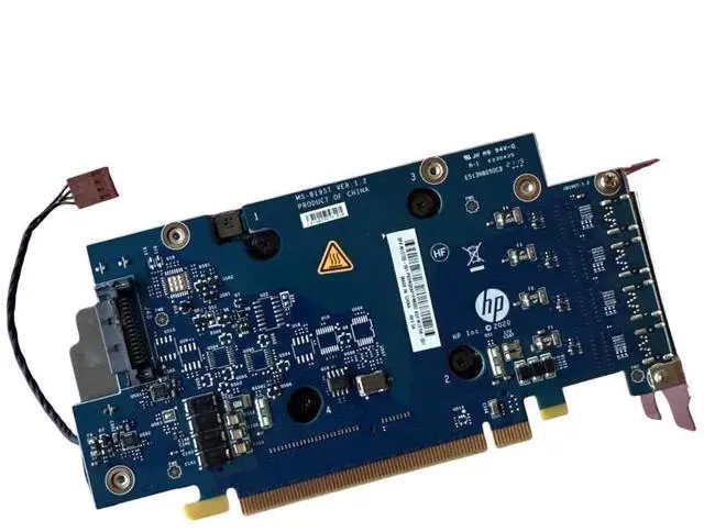 Alt view image 3 of 3 - HP NVIDIA Quadro T2000 4GB GDDR5 Graphics Card GPU 4x mDP Low Profile M13728-001