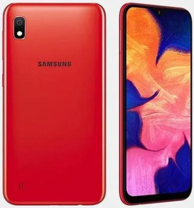Alt view image 11 of 12 - Samsung Galaxy A10 A105M 32GB Duos GSM Unlocked Phone w/ 13MP Camera - Red