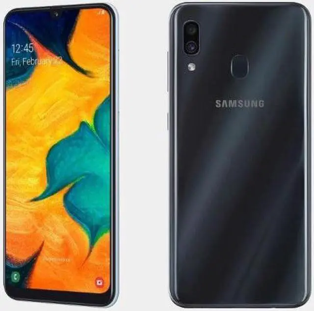 Alt view image 19 of 20 - Samsung Galaxy A30 A305G 32GB Duos GSM Unlocked Phone w/dual 16MP Camera - Black