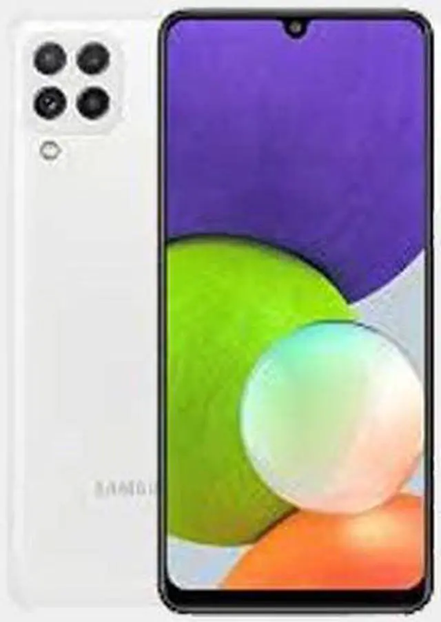 Alt view image 6 of 7 - Samsung Galaxy A22 4G LTE 6.4" HD+ Quad Camera 5000mAh Battery, Dual Sim GSM Unlocked Global 4G Volte (NOT VERIZON/Boost) International Model A225F (White, 64GB+4GB)