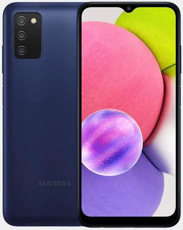 Alt view image 7 of 7 - Samsung Galaxy A03s (A037M) 64GB Dual SIM, GSM Unlocked, (CDMA Verizon/Sprint/Boost Not Supported) Smartphone Latin American Version No Warranty (Blue)