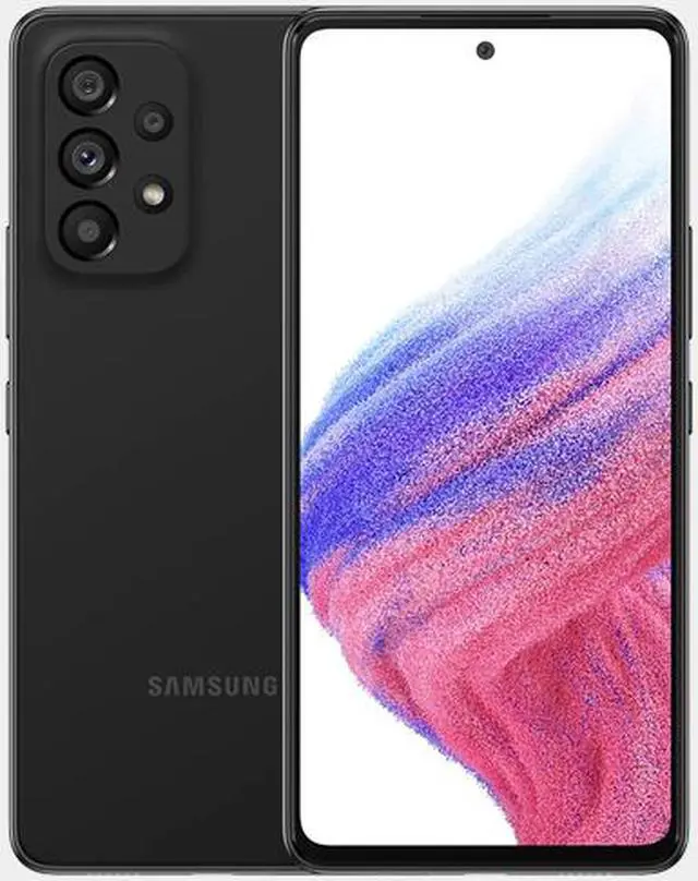 Alt view image 2 of 20 - Samsung Galaxy A53 5G (SM-A536E/DS) Dual SIM,128 GB 6GB RAM, Factory Unlocked GSM, International Version - No Warranty - (Awesome Black)