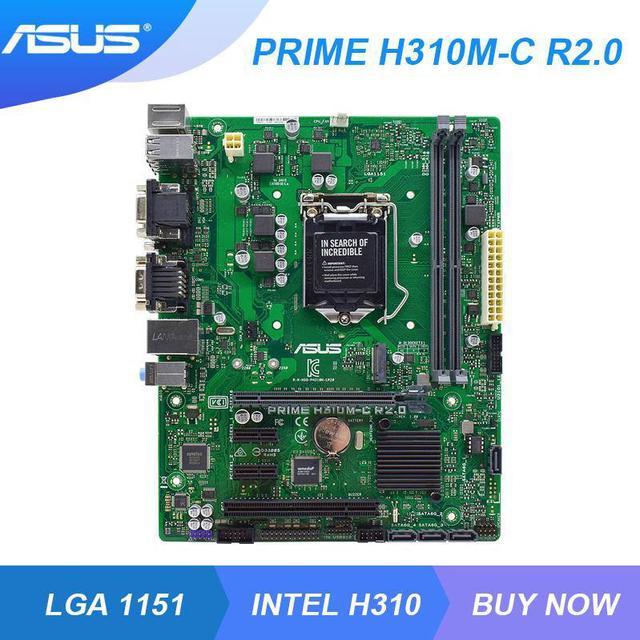 ASUS PRIME H310M-C R2.0 LGA 1151 Intel H310 Desktop Motherboard