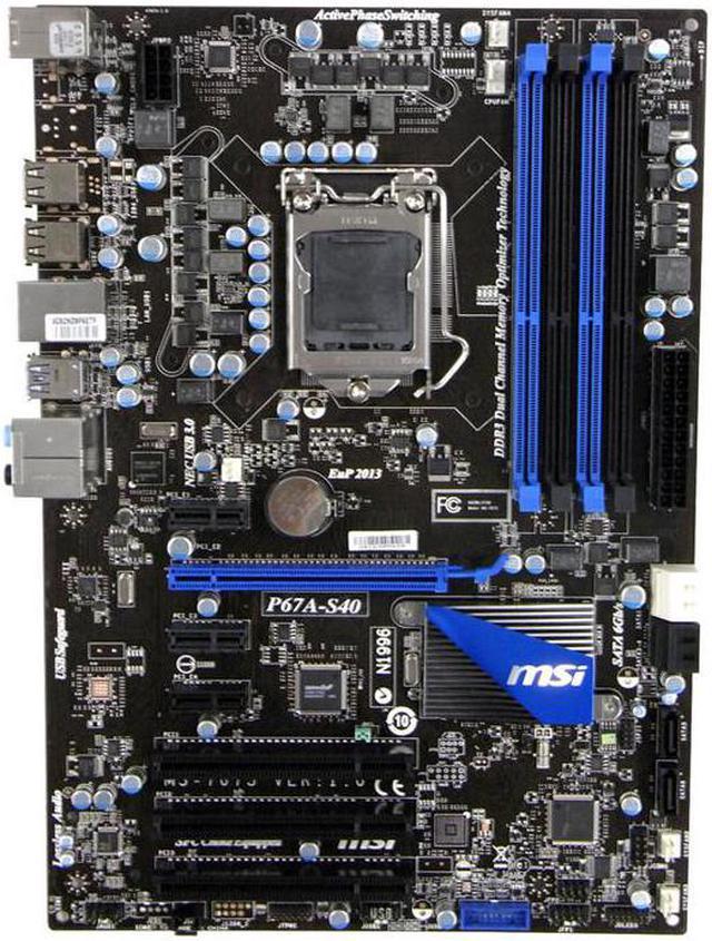 MSI P67A-S40 LGA 1155 Intel P67 P67M Desktop PC Motherboard DDR3