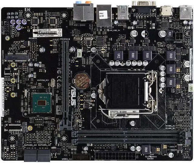 Alt view image 3 of 3 - ASUS H110-I/M32CD4/DP_MB  LGA1151 Intel H110 Desktop PC Motherboard DDR4 PCI-E 3.0 X16 USB3.0 SATA3 Core i3 i5 i7 CPUS