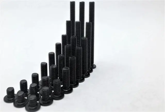 Alt view image 2 of 2 - Funssor 50pcs 3D printer DIY M5 Low Profile Screws M5*30/35/40/45/50/55/60/65mm Black Color