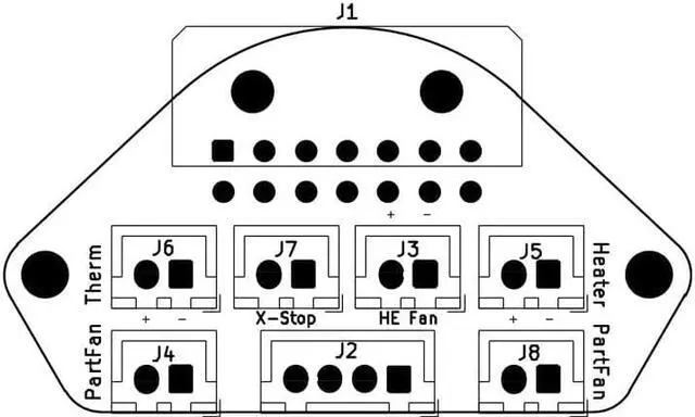 Alt view image 6 of 6 - Funssor V0.1 afterburner mini extruder toolhead PCB print head board for V0.1 NEMA14 round pancake motor