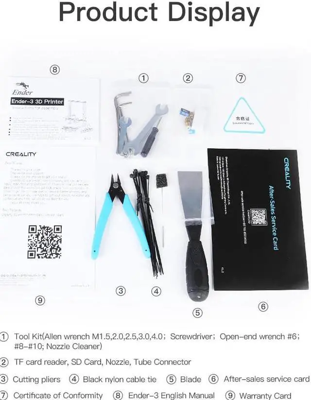 Alt view image 5 of 6 - CREALITY 3D Printer Parts Ender-3/Ender-3 Pro Packing Tool Kit