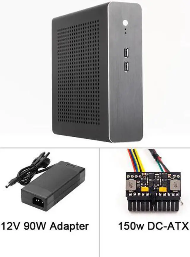 Main image of RGEEK G60 Chassis All Aluminum Mini case HTPC ITX Power USB2.0 Desktop Computer With Power Supply