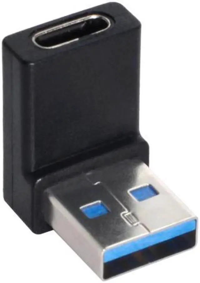 Alt view image 6 of 7 - CY Type C USB-C Female 90 Degree Down Angled to USB 3.0 A Male Data Adapter for Laptop Desktop