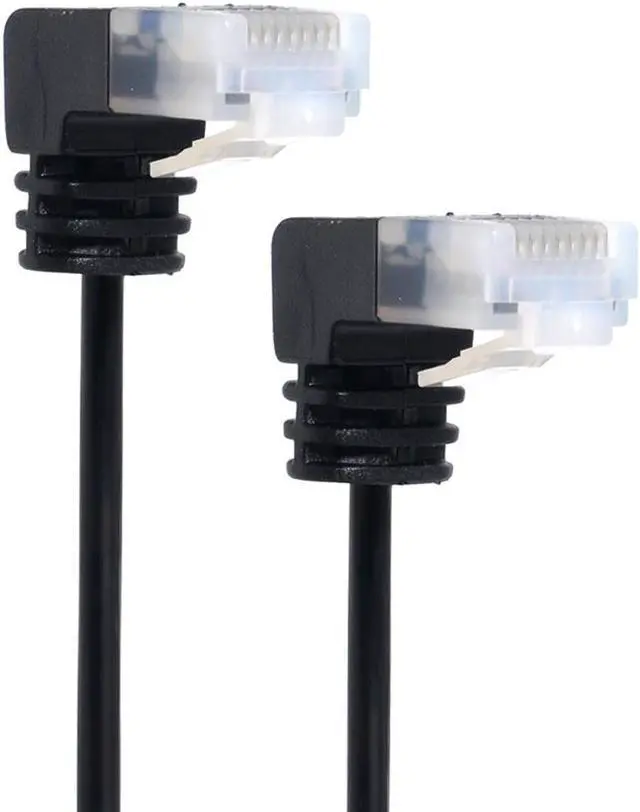 Alt view image 5 of 7 - CY Cat6 Ethernet RJ45 Down Angled 25cm UTP Network Cable Patch Cord Cat6a Lan for Laptop Router TV BOX