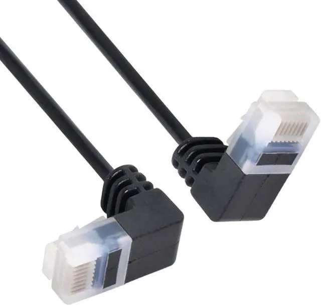 Alt view image 6 of 7 - CY Cat6 Ethernet RJ45 Down Angled 25cm UTP Network Cable Patch Cord Cat6a Lan for Laptop Router TV BOX