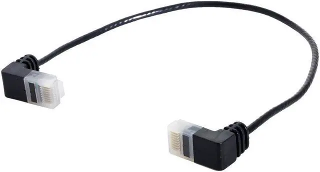 Alt view image 7 of 7 - CY Cat6 Ethernet RJ45 Down Angled 25cm UTP Network Cable Patch Cord Cat6a Lan for Laptop Router TV BOX