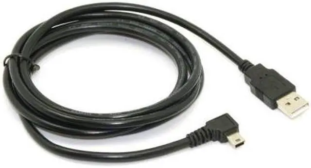 Alt view image 7 of 7 - NGFF Mini USB B Type 5pin Male Right Angled 90 Degree to USB 2.0 Male Data Cable 6ft
