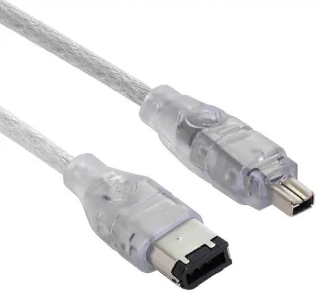 Alt view image 7 of 7 - Jimier 1394 6Pin to Firewire 400 IEEE 1394 4 Pin Male iLink Adapter Cord Cable for Camera Camcorder
