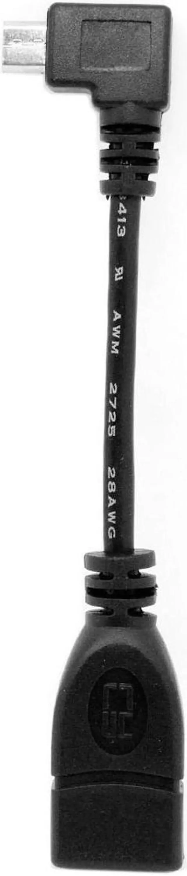 Alt view image 4 of 4 - 90 Degree for Cell Phone OTG Host Cable Right Angled Micro USB to USB Female