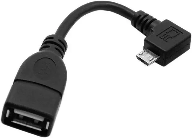 Main image of 90 Degree for Cell Phone OTG Host Cable Right Angled Micro USB to USB Female