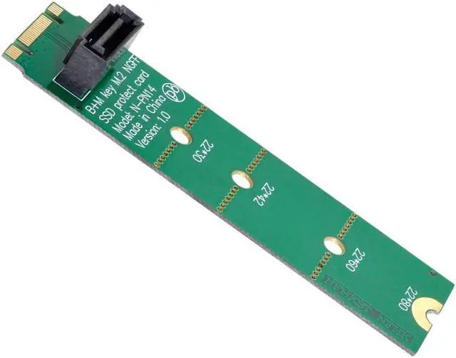 Main image of NGFF M.2 Motherboard NGFF B/M-key to Vertical SATA 7pin SSD Hard Disk Drive  PCBA Extension Adapter