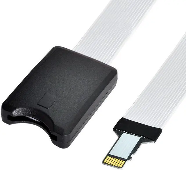 Main image of Micro-SD TF Memory Card Kit Male to SD Female Extension Soft Flat FPC Cable Extender 25cm