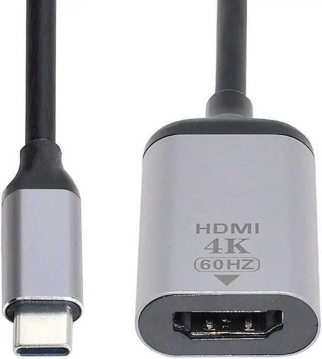 Alt view image 2 of 4 - USB-C Type C to HDMI-compatible Cable HDTV Adapter 4K 60hz 1080p for Tablet & Phone & Laptop