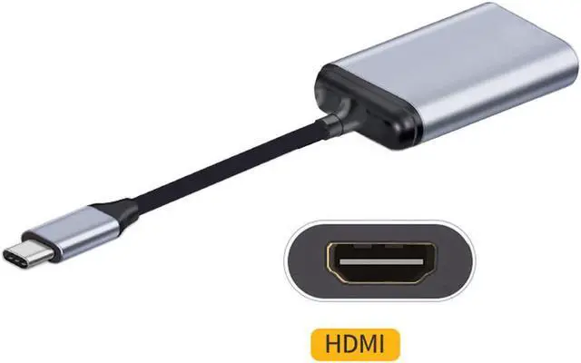 Alt view image 3 of 4 - USB-C Type C to HDMI-compatible Cable HDTV Adapter 4K 60hz 1080p for Tablet & Phone & Laptop