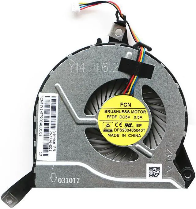 Alt view image 2 of 2 - for HP 14-P 15-P 16-P 17-P 14-V 15-V 16-V 17-V Series CPU Fan CPU Cooling Fan 767712-001 773447-001