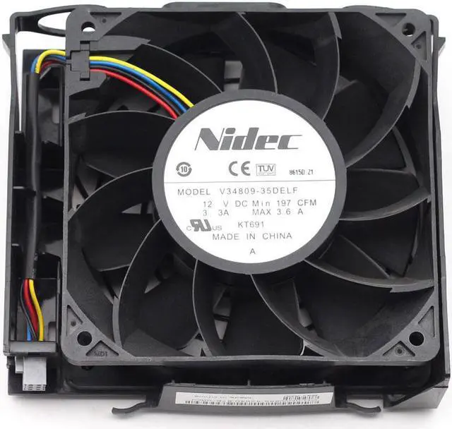 Alt view image 2 of 2 - FOR Dell PowerEdge R900 Front Internal Cooling Fan V34809-35DELF NW869 0NW869 Server CPU Case Cooling Fan Assembly