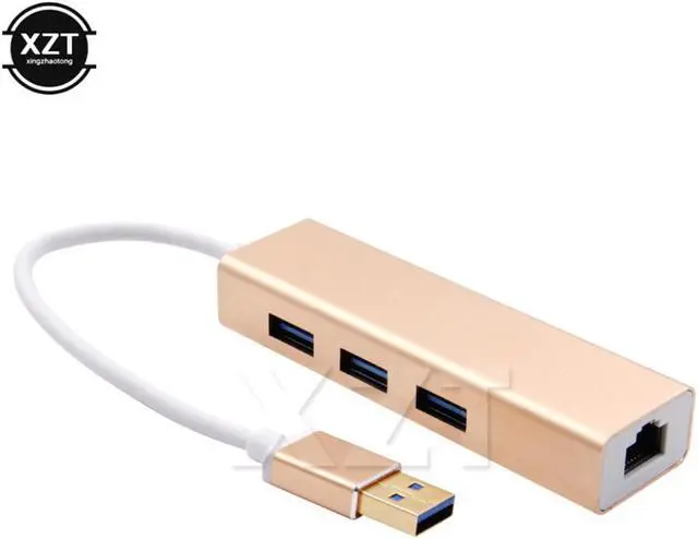 Main image of 1pcs USB 3.0 to RJ45 Lan Card Gigabit Ethernet Network Adapter 3 Port HubLan Network Port Card For Windows XP 7 8/Mac OS Adapter