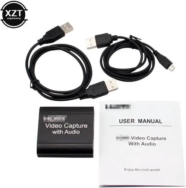 Alt view image 3 of 6 - 4K HDMI-compatible Video Game Capture Card With Audio 3.5mm Audio Output Microphone Loop 1080P USB 2.0 3.0 PC Live Streaming