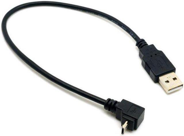Alt view image 3 of 5 - 2pcs USB 2.0 Male to Micro USB  90 Degree Up & Down Angled Cable for Cell Phone Tablet