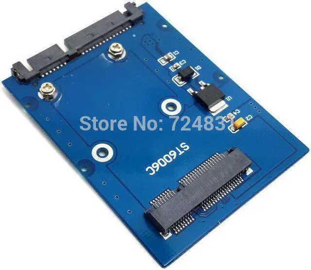 Alt view image 3 of 3 - Slim Type Mini PCI-E mSATA SSD to 2.5" SATA 3.0 22pin HDD Adapter Hard Disk PCBA