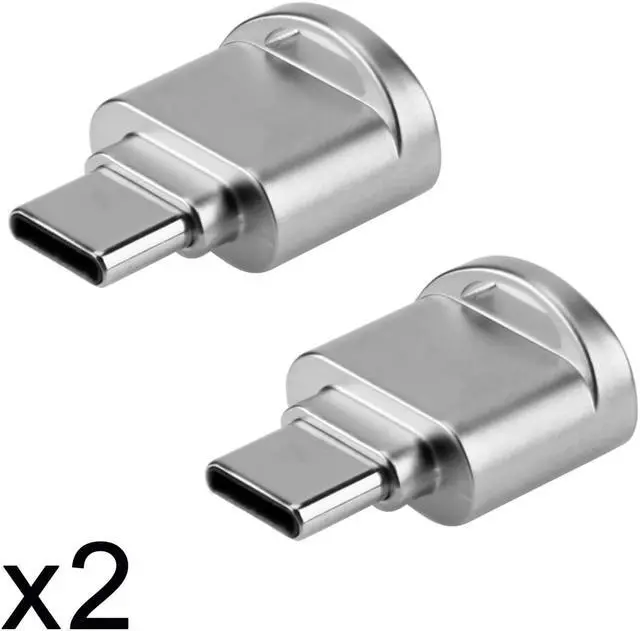 Alt view image 3 of 3 - 2pcs  USB-C USB 2.0 Type C to Micro SD SDXC TF Card Reader Adapter for Laptop & Cell Phone