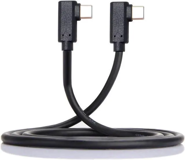 Alt view image 3 of 3 - USB-C Type-C to Type-C Cable Gen2 10Gbps Dual 90 Degree Left Right Angled Type Support 65W Power