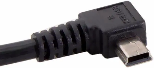 Alt view image 3 of 3 - Mini USB B Type 5pin Male Left Angled 90 Degree to USB 2.0 Male Data Cable with Ferrite 3.0m