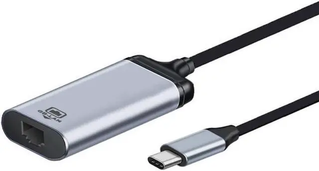 Alt view image 3 of 3 - Type-C USB-C USB-3.1 Male to 1000Mbps Gigabit Ethernet Network LAN Female Cable Adapter for Laptop
