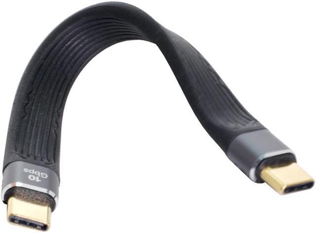 Alt view image 3 of 3 - 10Gbps USB-C Type-C Male to USB-C Male USB 3.1 65W 3A Flat Slim FPC Data Cable for Laptop & Phone 13cm