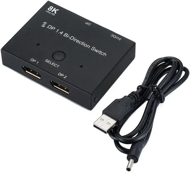 Alt view image 2 of 3 - DP DisplayPort 1.4 Bi-Direction Switch MST Hub Support HDCP SST Extended 8K@30hz 4K@60hz
