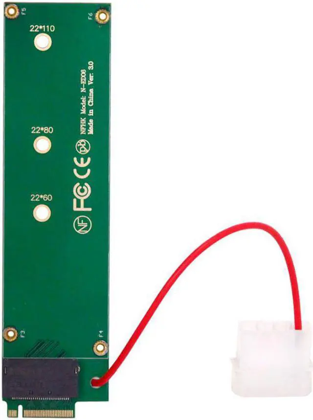 Alt view image 3 of 5 - Ruler 1U GEN-Z EDSFF Short SSD E1.S to NVMe NGFF M-key 4X Host Carrier Adapter with Power