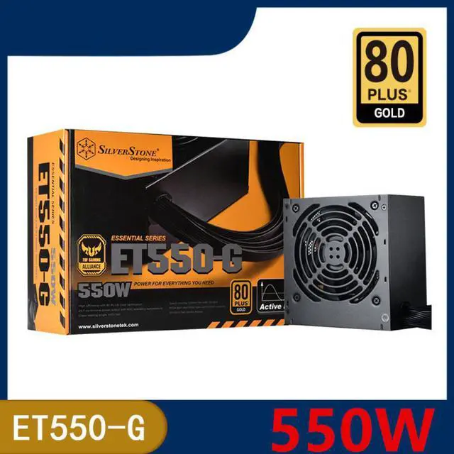 Alt view image 4 of 6 - PSU For SILVERSTONE ET550-G Non Modular 80plus Gold Silent Fan 550W Power Supply SST-ET550-G