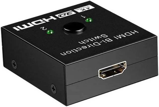 Alt view image 3 of 6 - HDMI-compatible Switch Bidirectional HDMI-compatible Splitter 1 In2 Out 2 Input 1 Output Supports 4K 3D 1080P for Xbox PS4 HDTV