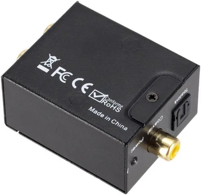 Alt view image 3 of 6 - 3.5MM Jack Optical Fiber Coaxial Signal To Analog DAC SPDIF Stereo Digital To Analog Audio Converter 2*RCA Amplifier Decoder