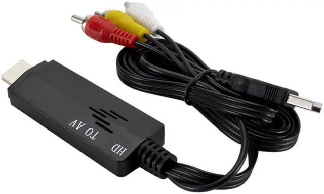 Alt view image 2 of 3 - 1080P HDMI-compatible To AV RCA Video Audio AV Adapter Cable Converter Component for DVD Cable Box PS3 Xbox 360 Blu-ray Player