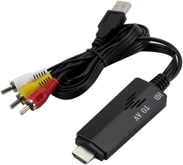 Main image of 1080P HDMI-compatible To AV RCA Video Audio AV Adapter Cable Converter Component for DVD Cable Box PS3 Xbox 360 Blu-ray Player