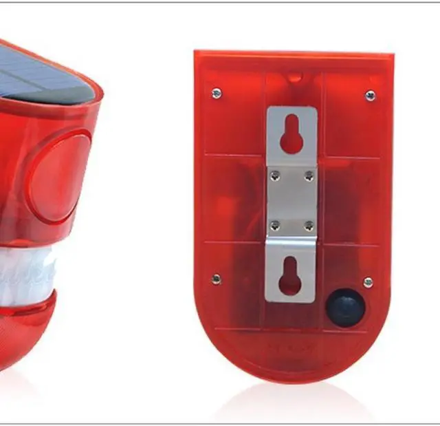 Alt view image 6 of 6 - Wireless IP65 Motion Sensor Solar Alarm Light Outdoor Garden Security Lamp Infrared Motion Sensor Detector Siren Strobe Alarm