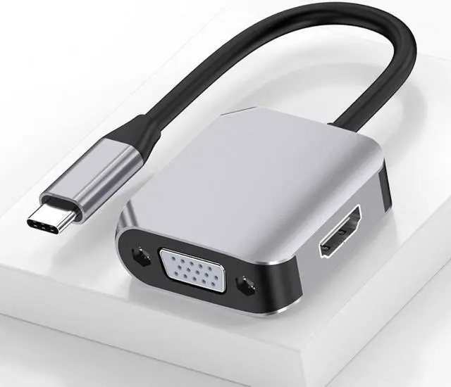 Alt view image 3 of 3 - USB-C 4K HD Type C To HDMI-Compatible VGA Converter Adapter for Pro Samsung S10 Huawei Xiaomi TV Projector