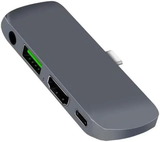 Main image of Type C To HDMI-compatible USB C 3.0 Aux Adapter for IPad Pro MacBook Samsung S20 Dex Xiaomi 10 TV PS5 Nintendo Monitor