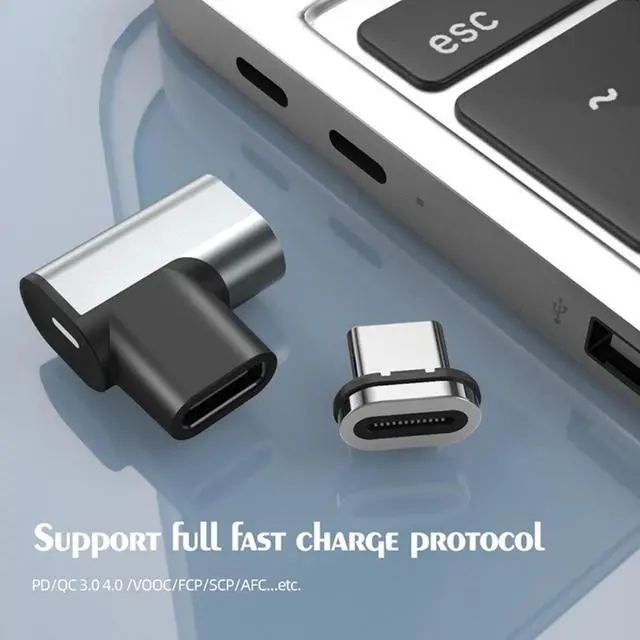 Alt view image 6 of 6 - 3.1 C Magnetic Adapter 100W Type C Cable To USBc 24-pin 10Gbs Data Transmission 4K Video Display Macbook Connector