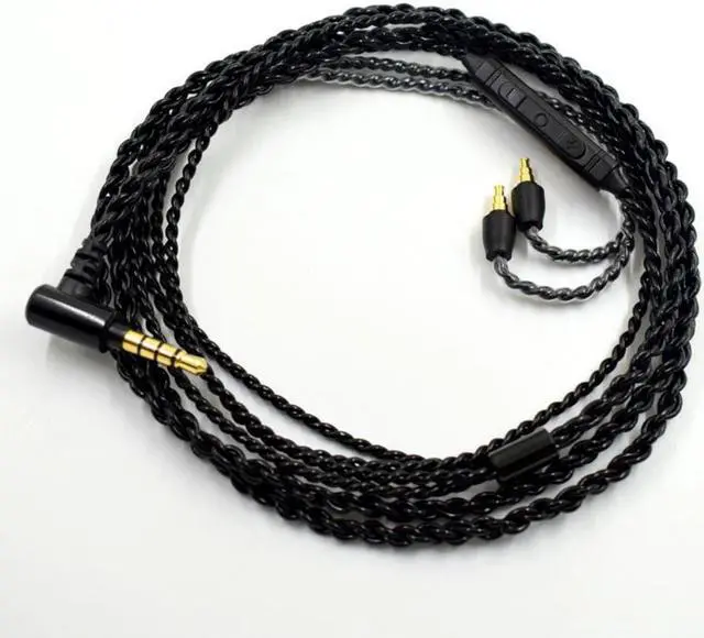 Alt view image 6 of 6 - Replacement Audio Cable for Sennheiser IE40 PRO Headphones Upgrade Silver Plated Cord Wire Microphone Volume Control 23 AugT2