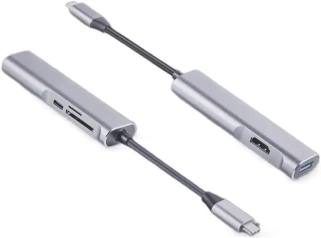 Alt view image 4 of 6 - Tebe USB-C Hub Type C To 4K HDMI-compatible USB 3.0 SD/TF Card Reader USB C Hub Splitter for Nintendo Switch Macbook Huawei